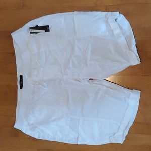 Juniors Womens Vanilla Star Bermuda Cargo Shorts Size 3X Pull On Off White NWT